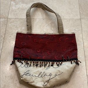 Handmade Fabric Beaded Purse